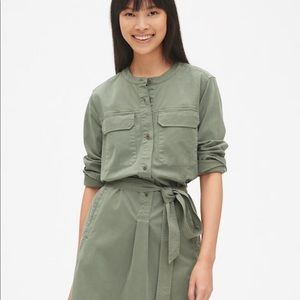 army green GAP dress